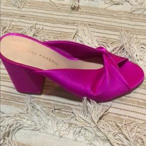 Never worn Loeffler Randall mule sandals